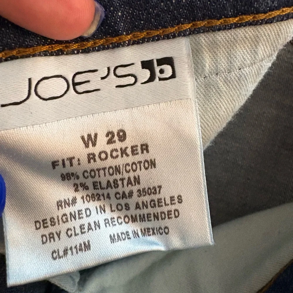 Joe's Jeans The Rocker Low Rise Lean Flare Sz 29 Hannah Wash NWT Y2K